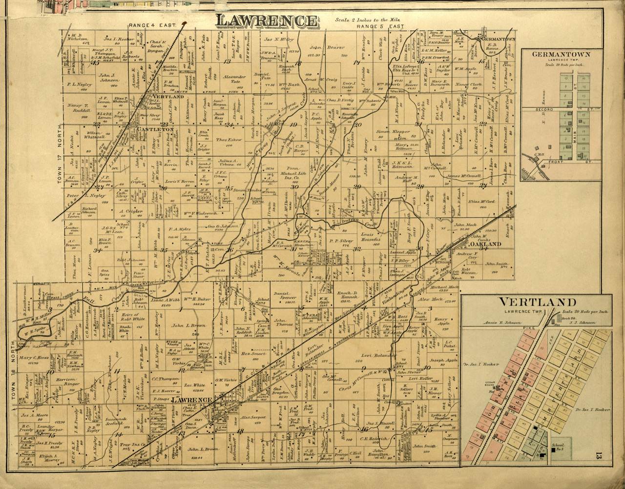 Lawrence Township Germantown and Vertland